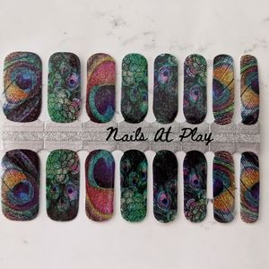 5 for $15 Nail Wraps- Peacock at Play